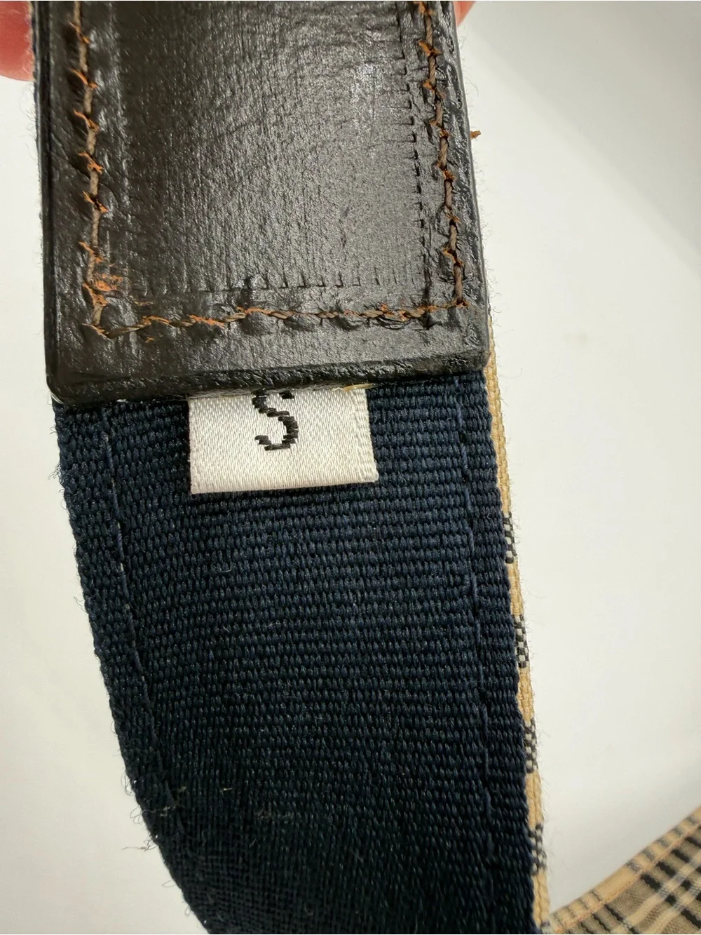 S/A Baker by equine couture plaid equestrian belt womens small